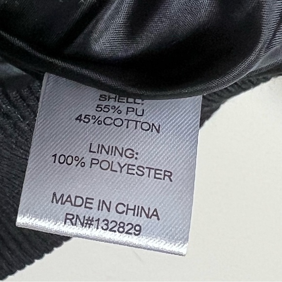 Revolve Superdown Black x bridget katrina oversized jacket SZ Large Faux Leather - Picture 13 of 15